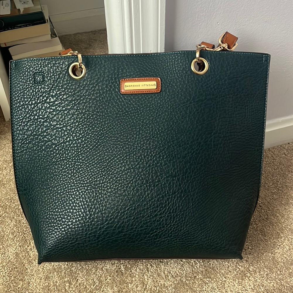 COPY - Turquoise tote bag with Attached wallet! Like new!